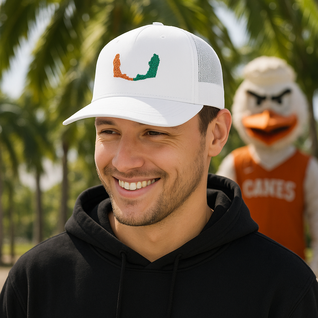 Embroidered Miami Florida Trucker Hat